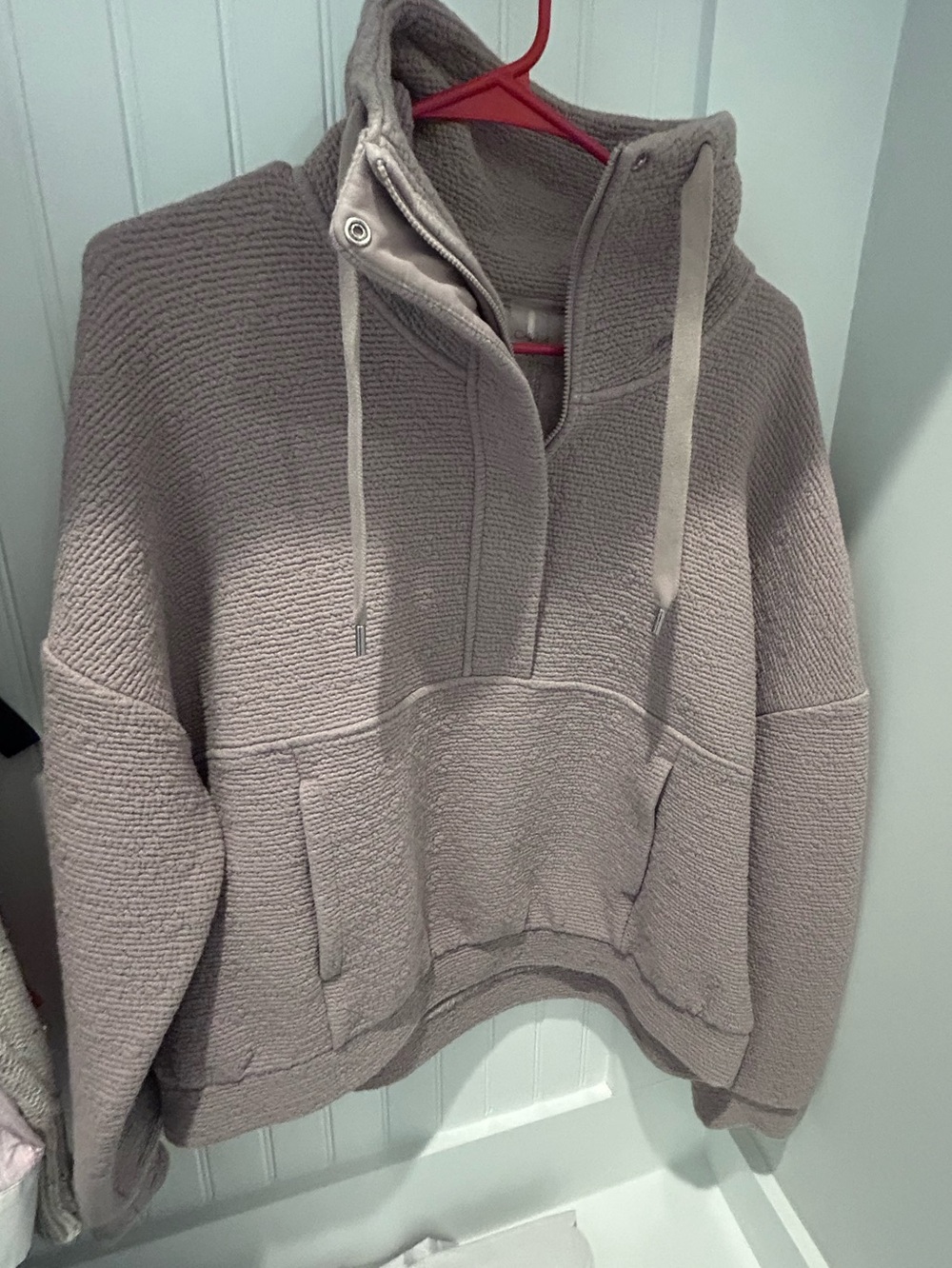 Calia Dusty Mauve Cowl-Neck Pullover Sweater M